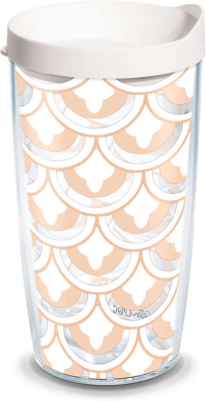 Tervis Coton Colors - Love Stripes Insulated Tumbler with Wrap and Red Lid, 16Oz, Clear Home & Garden > Kitchen & Dining > Tableware > Drinkware Tervis Blush Pattern 16oz 