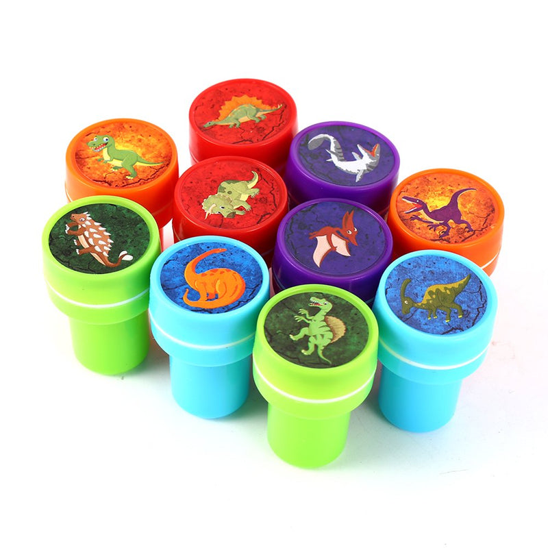 Glorystar 10 Pcs Assorted Dinosaur Stamps Kids Party Favors Event Supplies for Birthday Party Gift Toys Boy Girl Pinata Fillers Arts & Entertainment > Party & Celebration > Party Supplies GloryStar   