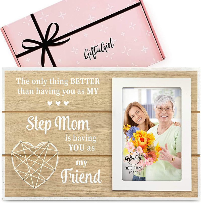 GIFTAGIRL Aunt Gifts for Mothers Day or Birthday - Pretty Mothers Day or Birthday Gifts for Aunt like Our Aunt Picture Frames, Are Sweet Aunt Gifts for Any Occassion, and Arrive Beautifully Gift Boxed Home & Garden > Decor > Picture Frames GIFTAGIRL Stepmom  