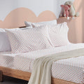 SLEEP ZONE Super Soft Kids Twin Bed Sheets Set 3-Piece - Wrinkle & Fade Resistant Easy Care Bedding Sheets & Pillowcases (Twin, Ballet Pink) Home & Garden > Linens & Bedding > Bedding SLEEP ZONE Polka Dots Orange Queen (4-Piece Set) 
