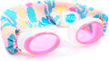 SPLASH SWIM GOGGLES with Fabric Strap - Pink & Purples Collection- Fun, Fashionable, Comfortable - Adult & Kids Swim Goggles Sporting Goods > Outdoor Recreation > Boating & Water Sports > Swimming > Swim Goggles & Masks Splash Place Desert Sunshine  