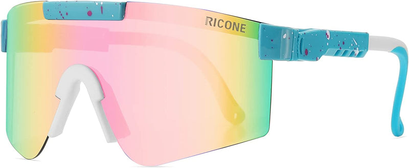 RICONE Outdoor Cycling Glasses for Men Women Sports Baseball Sunglasses Mountain Bike Goggles MTB Running Bicycle Eyewear Sporting Goods > Outdoor Recreation > Cycling > Cycling Apparel & Accessories RICONE Pa13  