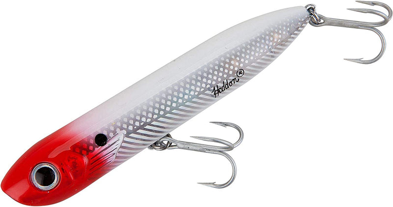 Heddon Chug'N Spook Popper Topwater Fishing Lure for Saltwater and Freshwater Sporting Goods > Outdoor Recreation > Fishing > Fishing Tackle > Fishing Baits & Lures Pradco Outdoor Brands Red Head Flash Chug'N Spook Jr (1/2 oz) 