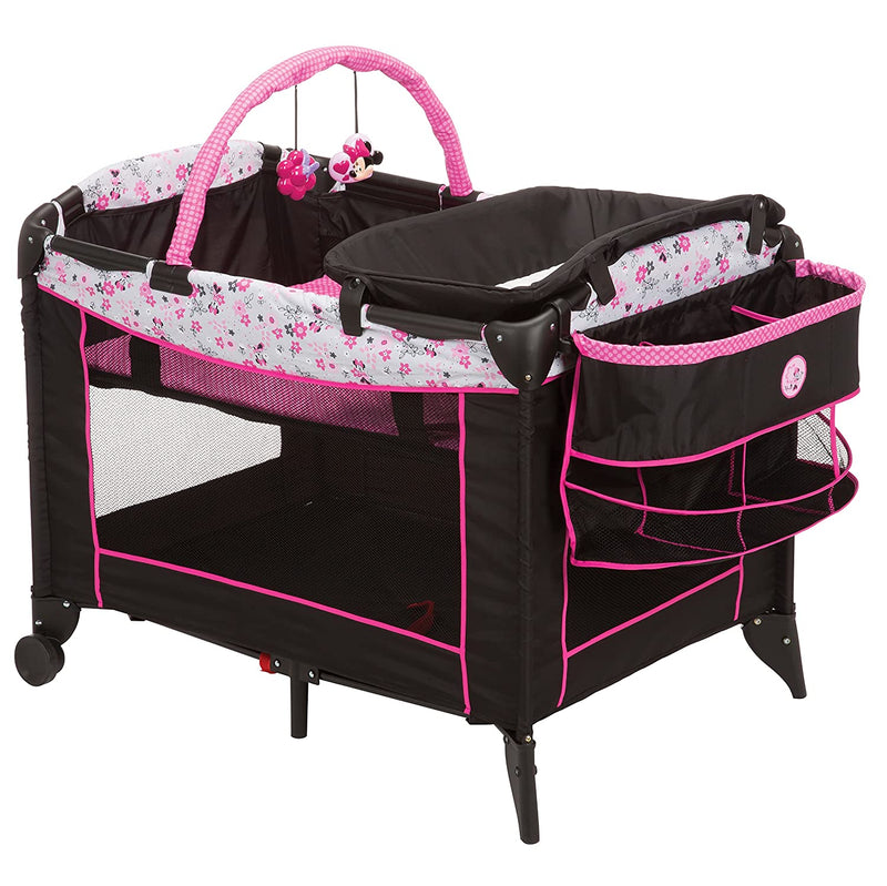 Disney Baby Sweet Wonder Playard, Foldable Baby Playpen: with Newborn Bassinet, Toy Arch, and Carry Bag, Minnie Garden Delight Sporting Goods > Outdoor Recreation > Fishing > Fishing Rods Disney Garden Delight Minnie  