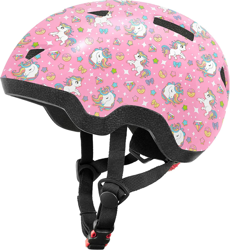 Kids/Toddler Bike Helmet for Boys and Girls, Adjustable Children Skateboarding Helmets from Infant/Baby to Youth Sporting Goods > Outdoor Recreation > Cycling > Cycling Apparel & Accessories > Bicycle Helmets FX Rainbow Unicorn S for toddler/Little Kids 