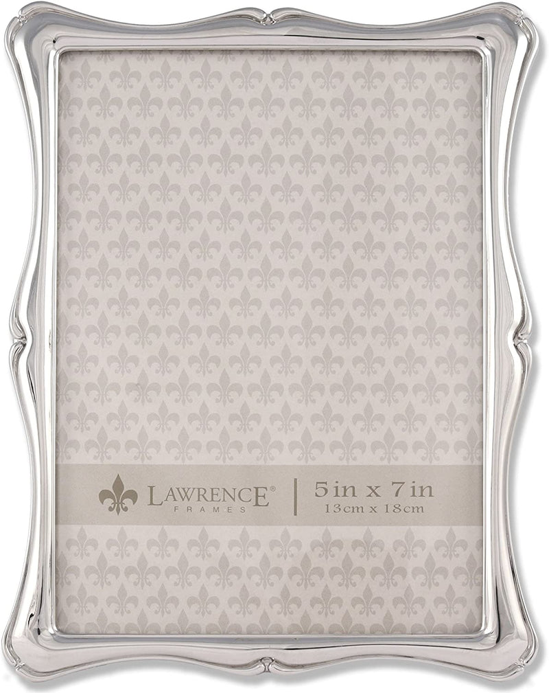 Lawrence Frames 710246 Silver Metal Romance Picture Frame, 4 by 6-Inch Home & Garden > Decor > Picture Frames Lawrence Frames Silver 5x7 