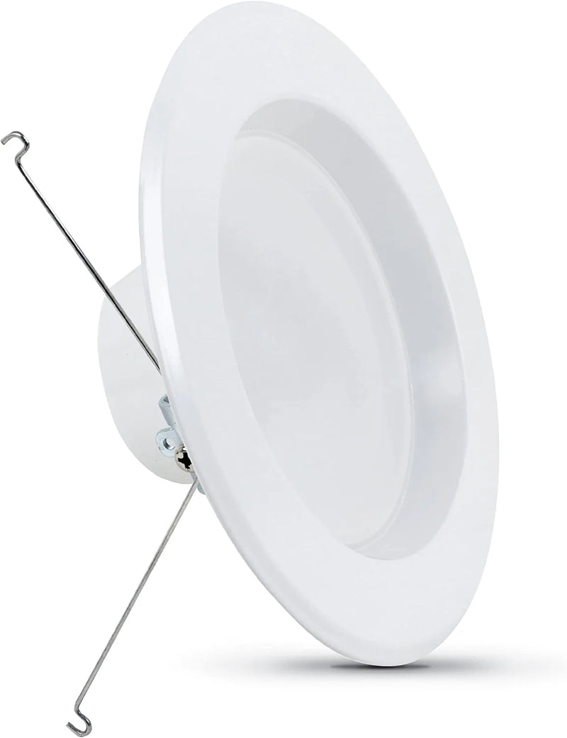 Feit Electric 5-6 Inch LED Recessed Downlight - Pre-Mounted Trim - Standard Base Adapter - 2700K Soft White - Dimmable- 75W Equivalent - 45 Year Life - 925 Lumen - High CRI Home & Garden > Lighting > Flood & Spot Lights Feit Electric Product Specific Retrofit Kit(5 - 6 Inch 120 Watt) 