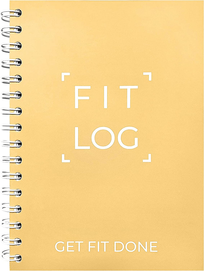 Cossac Fitness Journal & Workout Planner - Designed by Experts Gym Notebook, Workout Tracker,Exercise Log Book for Men Women Sporting Goods > Outdoor Recreation > Winter Sports & Activities Cossac Yellow  