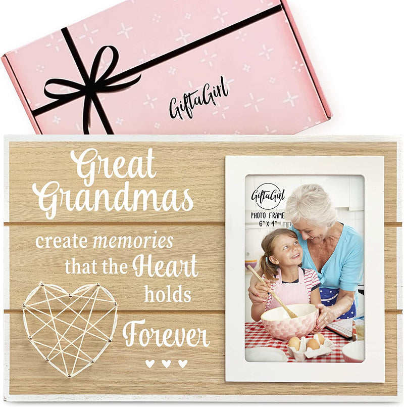 GIFTAGIRL Aunt Gifts for Mothers Day or Birthday - Pretty Mothers Day or Birthday Gifts for Aunt like Our Aunt Picture Frames, Are Sweet Aunt Gifts for Any Occassion, and Arrive Beautifully Gift Boxed Home & Garden > Decor > Picture Frames GIFTAGIRL Great Grandma  
