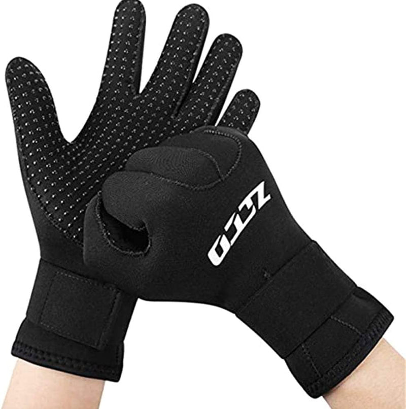3Mm 5Mm Neoprene Swimming Diving Gloves Neoprene Glove with Adjustable Wristband for Winter Swimming Warm,Anti-Slip,3Mm,Xxl Sporting Goods > Outdoor Recreation > Boating & Water Sports > Swimming > Swim Gloves Dou-Ge   