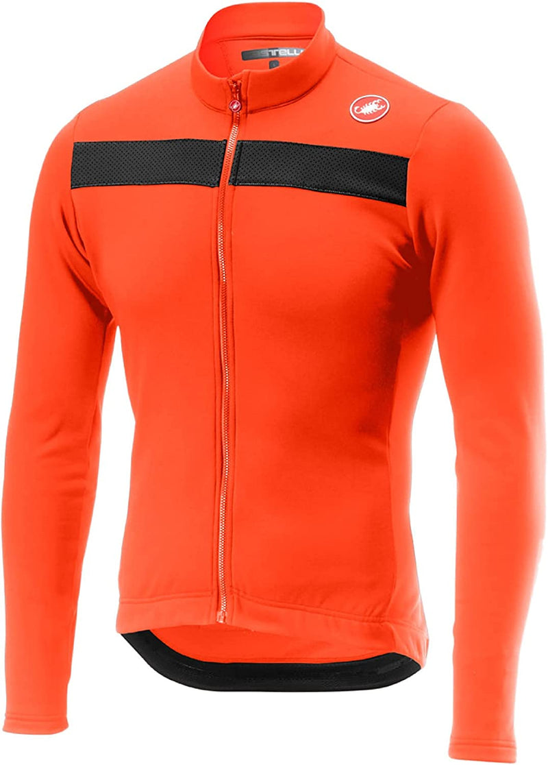 Castelli Cycling Puro 3 Jersey FZ for Road and Gravel Biking I Cycling Sporting Goods > Outdoor Recreation > Cycling > Cycling Apparel & Accessories Castelli Orange/Black Reflex Medium 