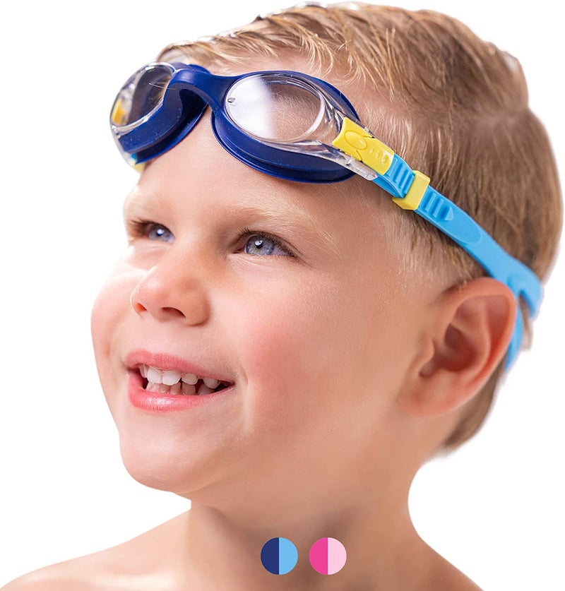 Limmys Kids Swimming Goggles for Kids Age 3-12 - Sporting Goods > Outdoor Recreation > Boating & Water Sports > Swimming > Swim Goggles & Masks Limmys Blue  