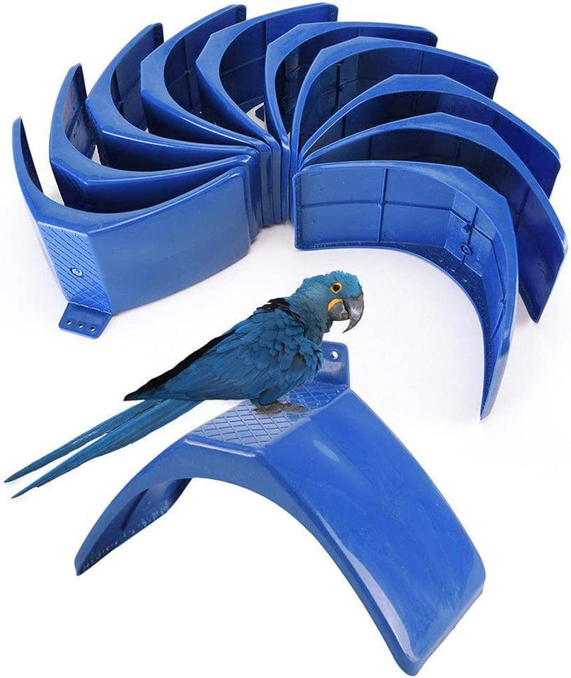 LVOERTUIG 10Pcs Pigeon Stand Dove Rest Stand Pigeon Perch Roost Frame Grill Dwelling Pigeon Perches Roost Bird Supplies Accessories(Blue) Animals & Pet Supplies > Pet Supplies > Bird Supplies LVOERTUIG   