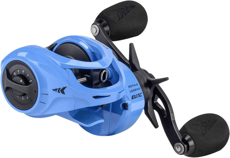 Kastking Royale Legend Baitcasting Reels - Elite Series Fishing Reel, Palm Perfect Compact Design, Ergo-Twist Opening, Swing Wing Side Cover, 4 Coded Gear Ratios, 11+1 BB, Magnetic Braking System. Sporting Goods > Outdoor Recreation > Fishing > Fishing Reels Eposeidon   