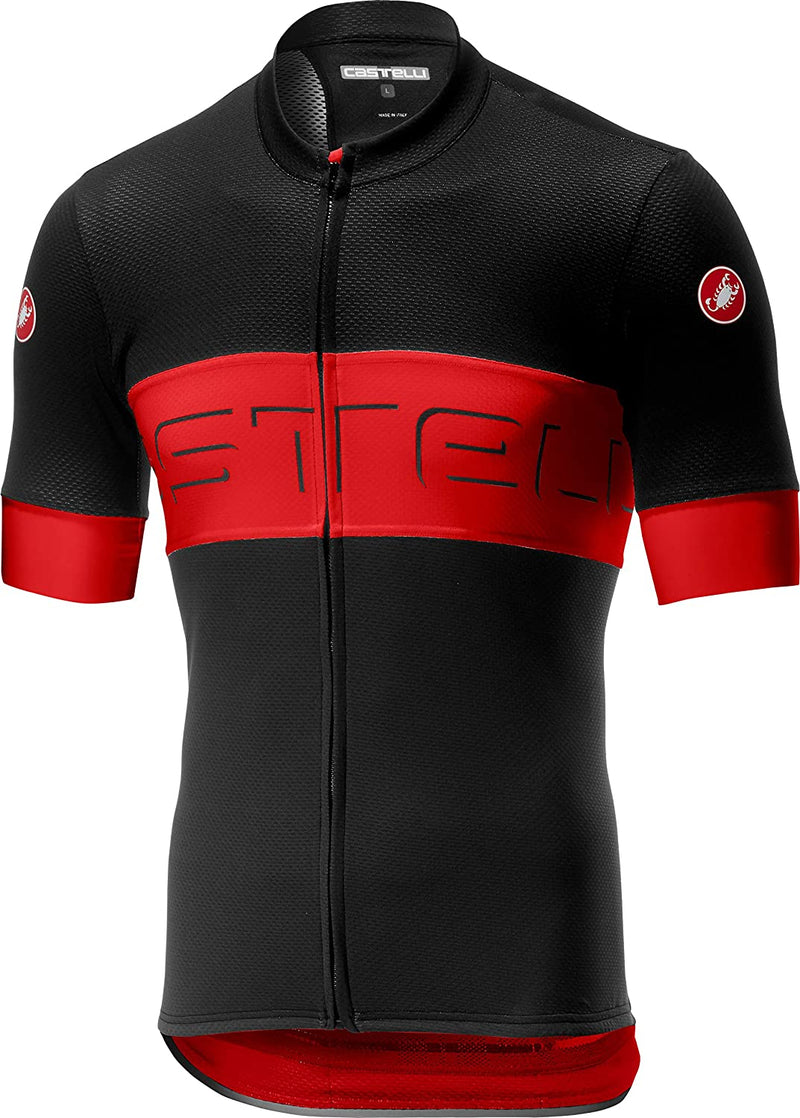 Castelli Cycling Prologo VI Jersey for Road and Gravel Biking L Cycling Sporting Goods > Outdoor Recreation > Cycling > Cycling Apparel & Accessories Castelli Black Red Black 3X-Large 
