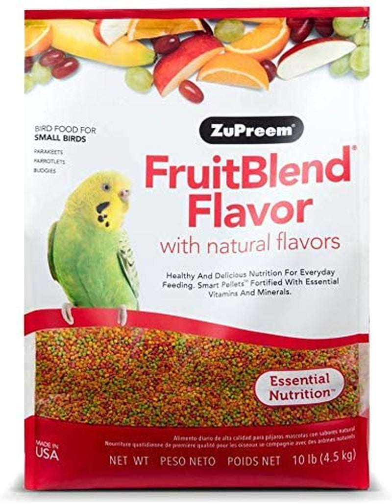 Zupreem Fruitblend Flavor Pellets Bird Food for Small Birds, 2 Lb - Daily Blend Made in USA for Parakeets, Budgies, Parrotlets Animals & Pet Supplies > Pet Supplies > Bird Supplies > Bird Food ZuPreem FruitBlend 10 Pound (Pack of 1) 