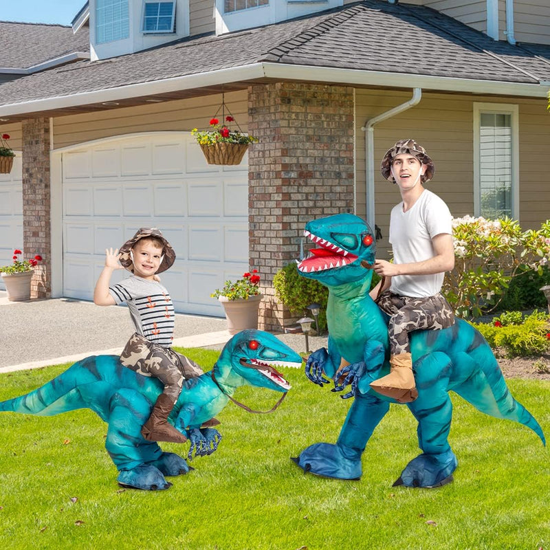 GOOSH Inflatable Dinosaur Costume for Kids Halloween Costumes Boys Girls Funny Blow up Costume for Halloween Party Cosplay