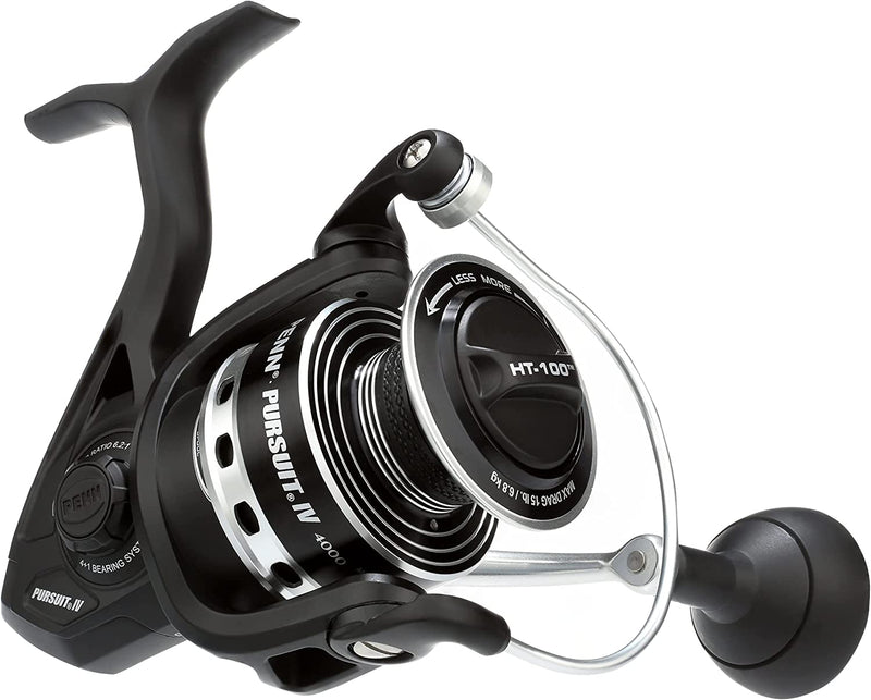 Penn Pursuit III Nearshore Spinning Fishing Reel, Size 5000, Corrosion-Resistant Graphite Body and Line Capacity Rings, Machined Aluminum Superline Spool, HT-100 Drag System Sporting Goods > Outdoor Recreation > Fishing > Fishing Reels Pure Fishing Pursuit Iv 6000 