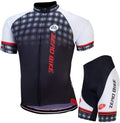 ZEROBIKE Men Breathable Quick Dry Comfortable Short Sleeve Jersey + Padded Shorts Cycling Clothing Set Cycling Wear Clothes Sporting Goods > Outdoor Recreation > Cycling > Cycling Apparel & Accessories ZEROBIKE Type 11 Large 