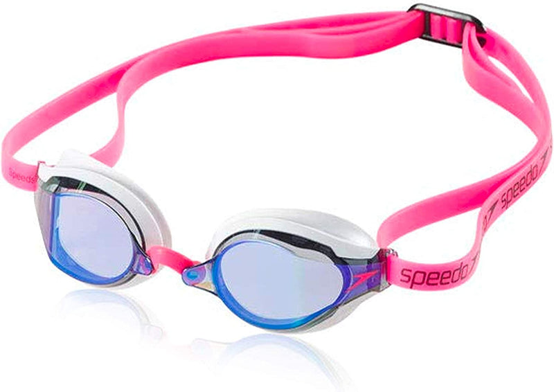 Speedo Unisex-Adult Swim Goggles Speed Socket 2.0 Sporting Goods > Outdoor Recreation > Boating & Water Sports > Swimming > Swim Goggles & Masks Speedo White/Pink Mirrored  