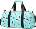 Girls Dance Duffle Bag，Gymnastics Sports Bag for Girls, Kids Small Overnight Weekender Carry on Travel Bag with Shoe Compartment and Wet Pocket Panda Home & Garden > Household Supplies > Storage & Organization Octsky 04-Panda  
