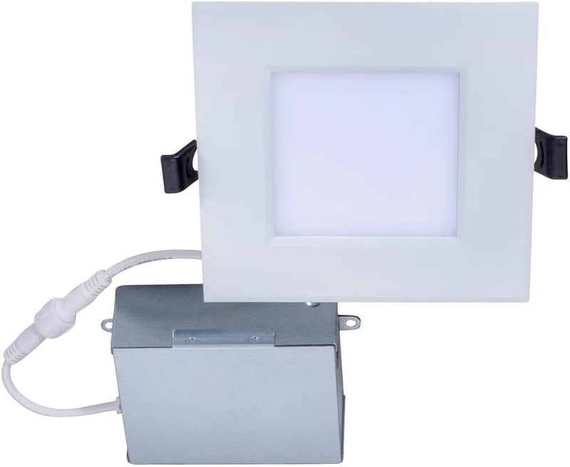 Topaz 4" Square CCT Selectable, LED Slim Fit Recessed Downlight, 9W, White Home & Garden > Lighting > Flood & Spot Lights Topaz Square Downlight 9 Watts 4 Inches
