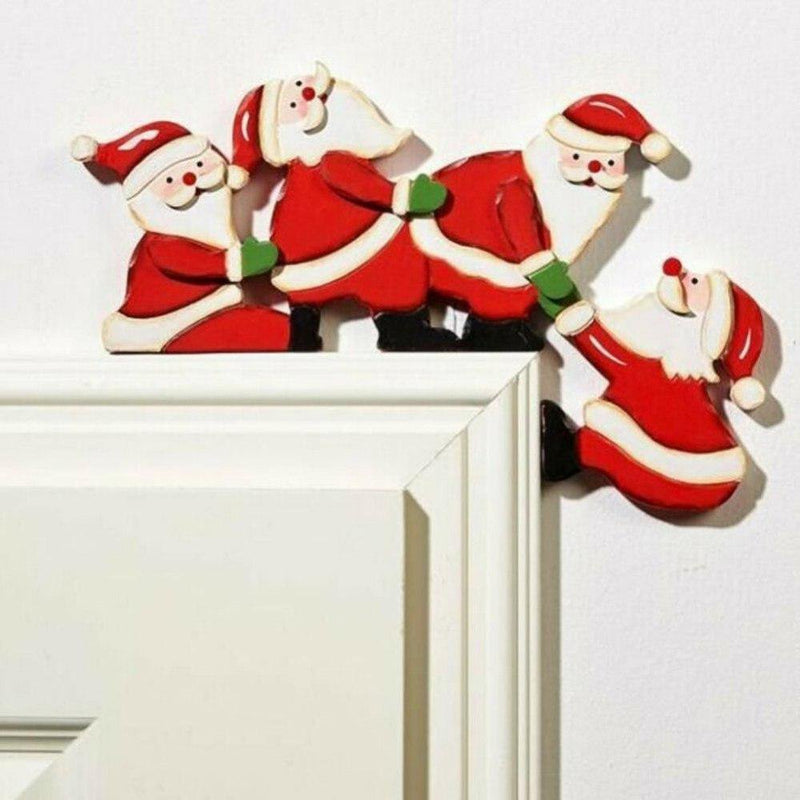 Christmas Door Decoration Funny,Tumbling Reindeer for Door Frames Home Home & Garden > Decor > Seasonal & Holiday Decorations& Garden > Decor > Seasonal & Holiday Decorations Novelty Santa  