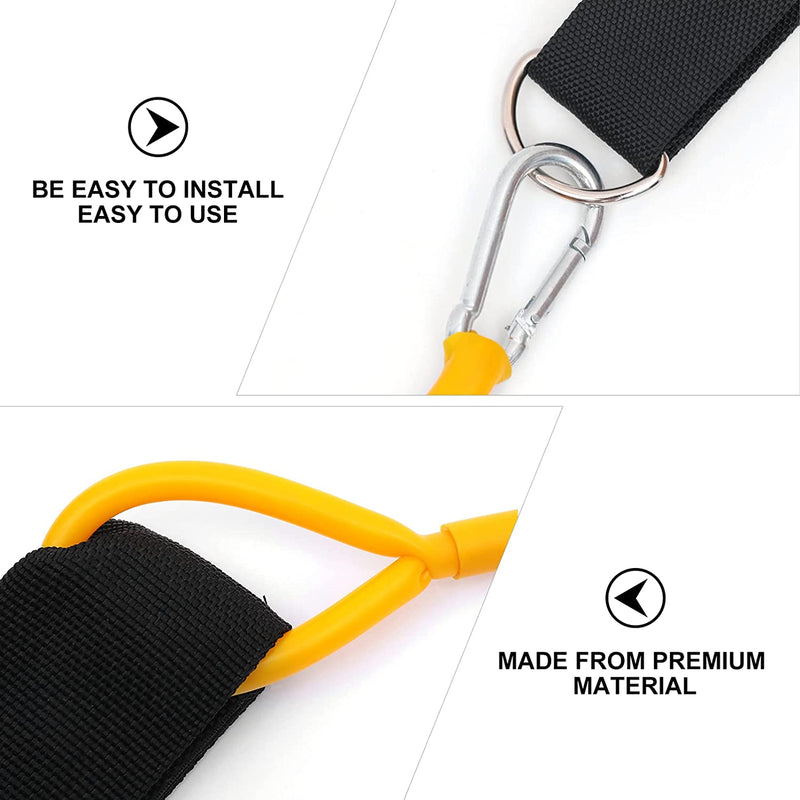 INOOMP 2Pcs Outdoor Leash Pool for Professional Training Exercise Technique Ankle Resistance Elastic Belt Strap Fitness Rope Equipment Bands Swimming Trainer Strength Swim Lap Yellow Sporting Goods > Outdoor Recreation > Boating & Water Sports > Swimming INOOMP   