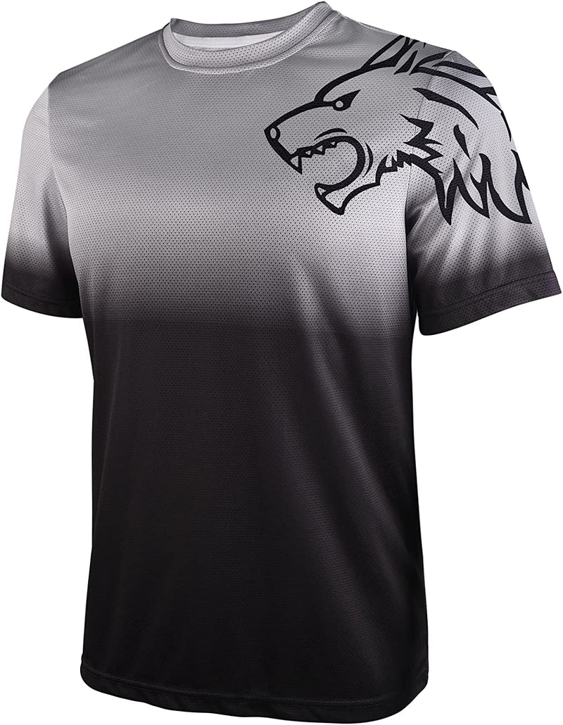 Wisdom Leaves Mens Mountain Bike Jersey Short Sleeve MTB Shirts Moisture-Wicking and Quick-Dry Sporting Goods > Outdoor Recreation > Cycling > Cycling Apparel & Accessories Wisdom Leaves   