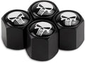 Skull Car Wheel Tire Valve Stem Caps, Airtight Dust Proof Covers, 4 Pack Universal Tire Air Valve Caps for Cars, Trucks, Bicycles, Car Accessories for Men and Women (Red) Sporting Goods > Outdoor Recreation > Winter Sports & Activities YALOK-Tire Valve Stem Caps9 White  