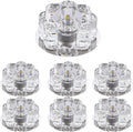 YHQSYKS 7 Pcs Crystal LED Downlight,3W/5W,Round Recessed Ceiling Light,Baffle Trim,Transparent LED Recessed Crystal Decorative Spotlight for Hallway, Living Room, Bedroom Home & Garden > Lighting > Flood & Spot Lights YHQSYKS 5w white light 
