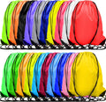 Drawstring Bags 60 Pieces Draw String Backpack Bags Bulk Drawstring Cinch Bags Party Favors for Sports Traveling Yoga Gym Storage Supplies (Red, Black, Green, Sky Blue) Home & Garden > Household Supplies > Storage & Organization Shappy 20 Mixed Colors  