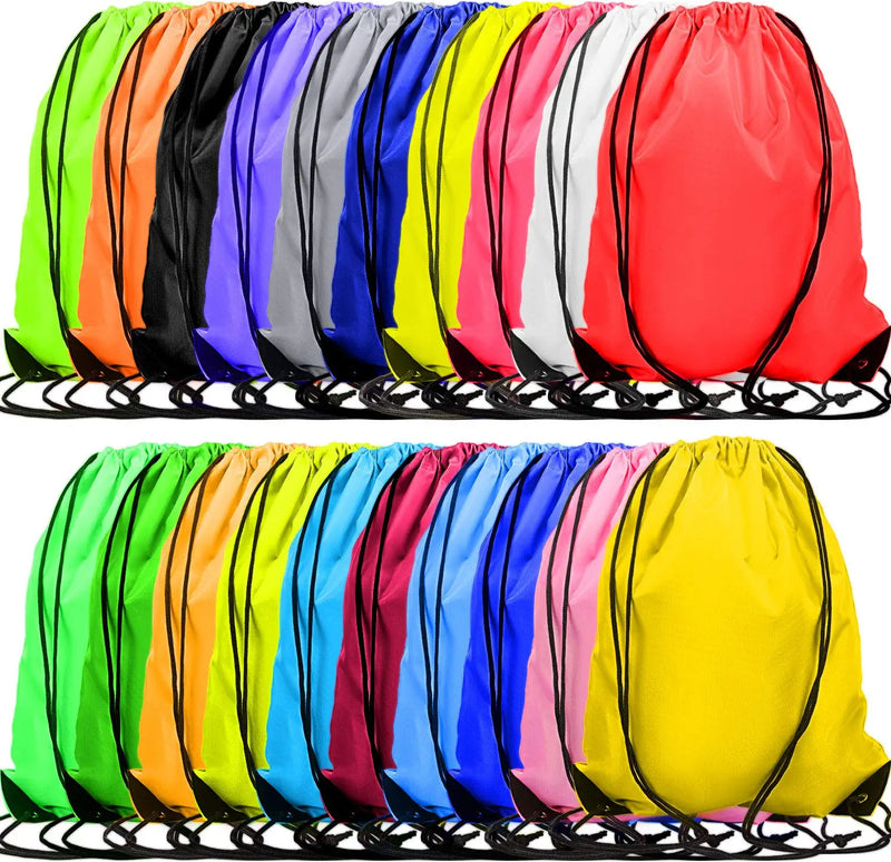 Drawstring Bags 60 Pieces Draw String Backpack Bags Bulk Drawstring Cinch Bags Party Favors for Sports Traveling Yoga Gym Storage Supplies (Red, Black, Green, Sky Blue) Home & Garden > Household Supplies > Storage & Organization Shappy 20 Mixed Colors  