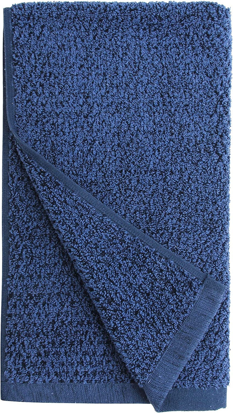 Everplush Diamond Jacquard Hand Towel Set, 4 X (16 X 30 In), Khaki, 4 Count Home & Garden > Linens & Bedding > Towels Everplush Navy Blue 4 x Hand Towels (16 x 30 in) 