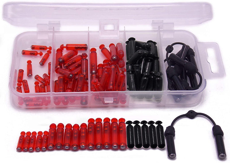 Fishing Jig Rattles Tackle Box 86Pcs Lures Parts ADD Sound Red Sporting Goods > Outdoor Recreation > Fishing > Fishing Tackle CATCHSIF   