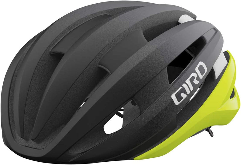 Giro Synthe MIPS II Adult Road Cycling Helmet Sporting Goods > Outdoor Recreation > Cycling > Cycling Apparel & Accessories > Bicycle Helmets Giro Matte Black/Highlight Yellow (Discontinued) Large (59-63 cm) 