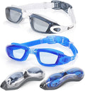 RIOROO Swim Goggles, Swimming Goggles No Leaking Anti-Fog for Women Men Adult Youth Sporting Goods > Outdoor Recreation > Boating & Water Sports > Swimming > Swim Goggles & Masks RIOROO White&blue  