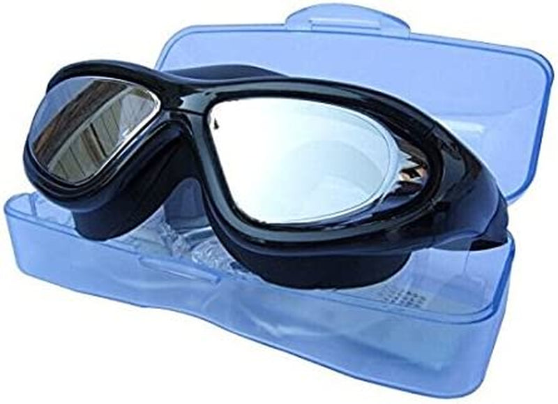 Qishi Super Big Frame No Press the Eye Swimming Goggles for Adult