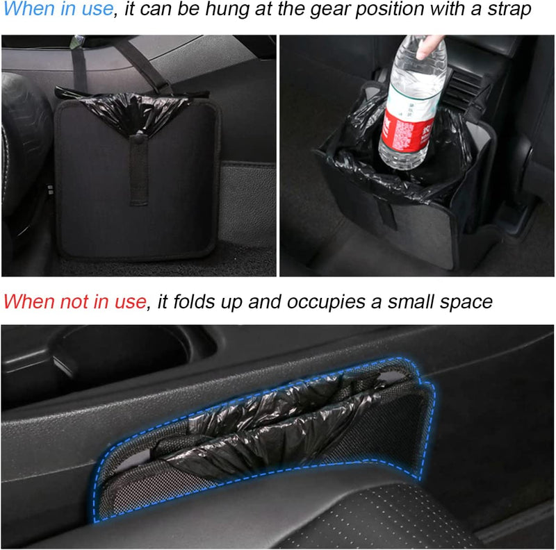 Foldable Car Trash Can, Hanging Waterproof Leakproof Trash Can Storage Bag for Car with Large Capacity, Car Interior Accessories (Large) Sporting Goods > Outdoor Recreation > Winter Sports & Activities Fekey&JF   