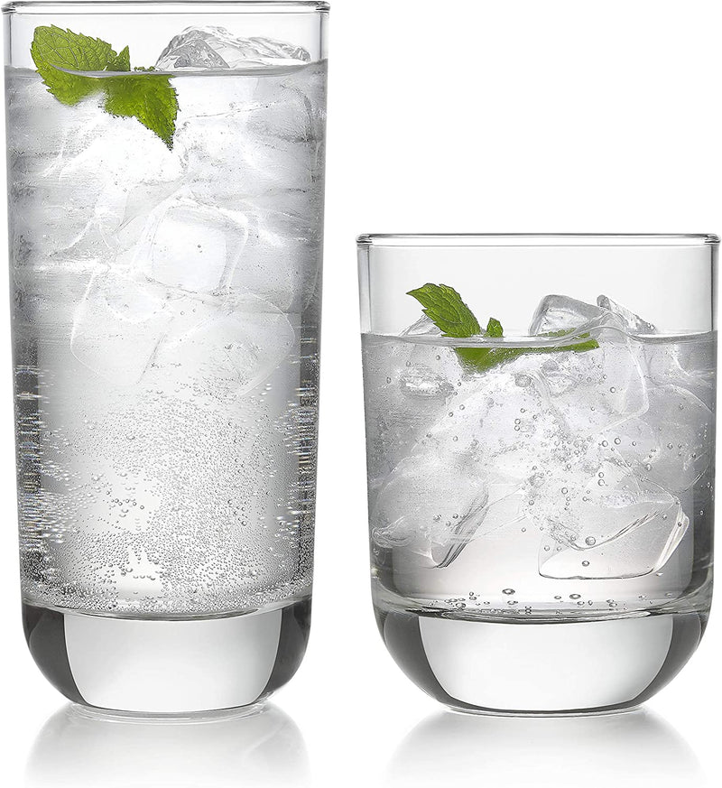 Libbey Polaris 16-Piece Tumbler and Rocks Glass Set Home & Garden > Kitchen & Dining > Tableware > Drinkware Libbey Clear - Frustration Free Packaging  