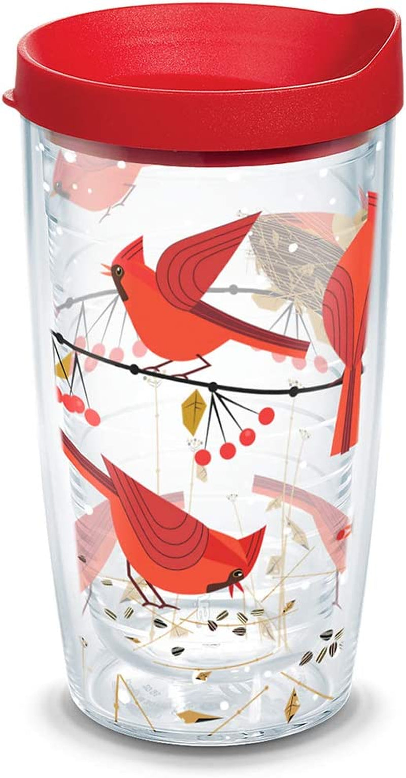 Tervis Made in USA Double Walled Festive Holiday Season Cardinals Insulated Tumbler Cup Keeps Drinks Cold & Hot, 16Oz Mug, Classic Home & Garden > Kitchen & Dining > Tableware > Drinkware Tervis Classic 16oz 