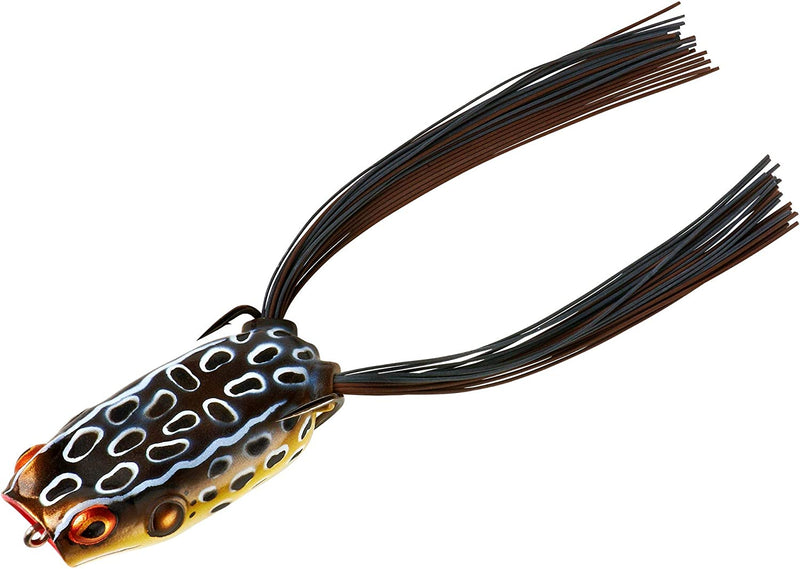 BOOYAH Poppin' Pad Crasher Topwater Bass Fishing Hollow Body Frog Lure with Weedless Hooks Sporting Goods > Outdoor Recreation > Fishing > Fishing Tackle > Fishing Baits & Lures Pradco Outdoor Brands Cricket Frog  