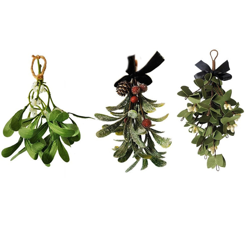 1 Pcs Artificial Plant Simulated Mistletoe Fake Potted Festival Supplies Ornaments Christmas Decoration Simulation Leaves  Beloved   