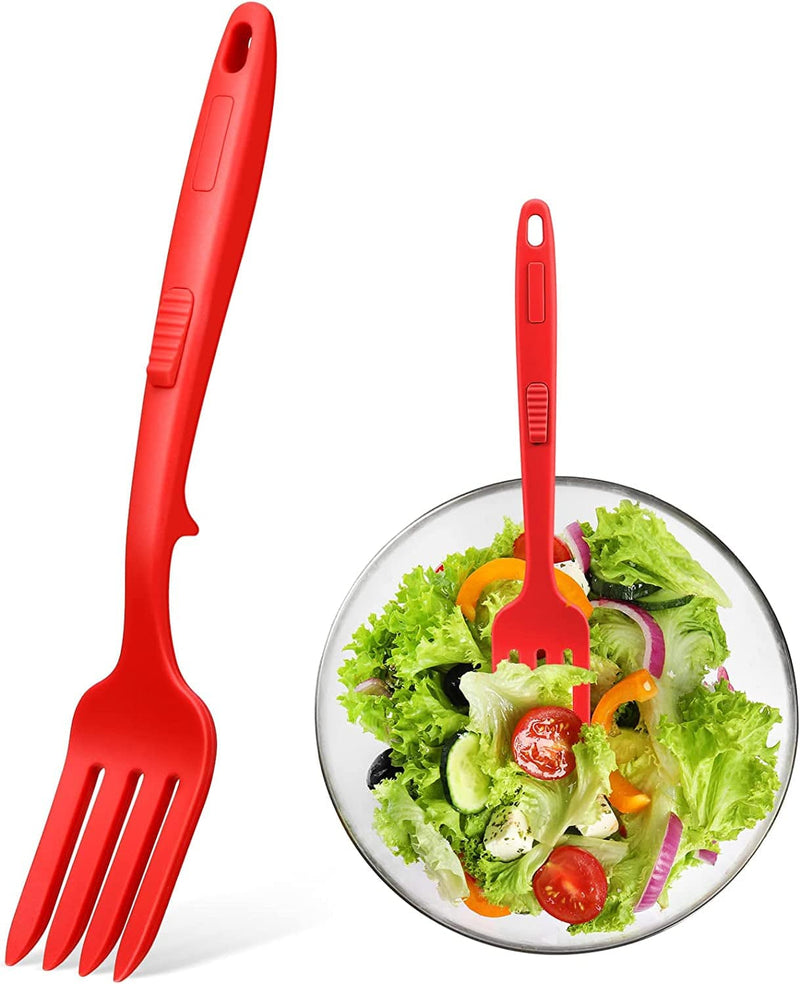 10 in 1 Silicone Flexible Fork 11 Inch Cooking Tools and Utensils Heat Resistant Cooking Fork Dishwasher, Mixes Ingredients, Mashes Food, Whisks Eggs, Baking, Mixing Made Easy (Lake Blue) Home & Garden > Kitchen & Dining > Kitchen Tools & Utensils Lounsweer Red  