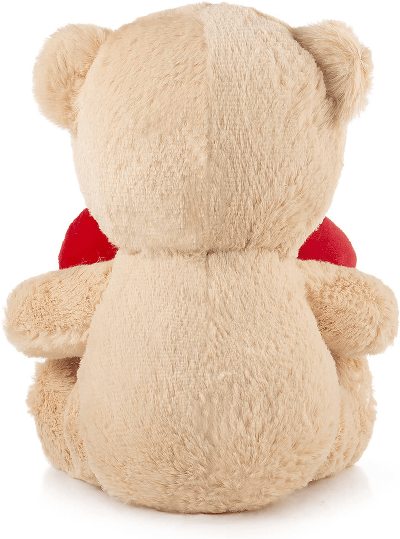 10 Inch Valentines Day Bear Gift for Her and Kids Plush Bear Toy Stuffed Animal Gifts Home & Garden > Decor > Seasonal & Holiday Decorations Qindaka   