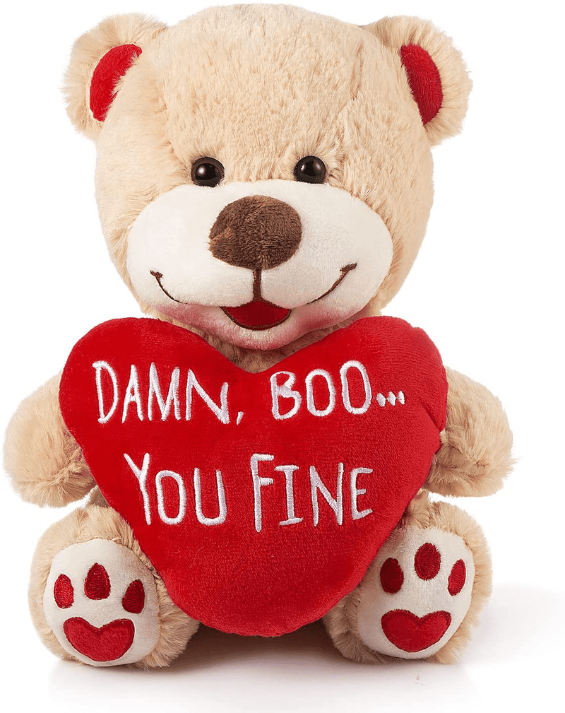 10 Inch Valentines Day Bear Gift for Her and Kids Plush Bear Toy Stuffed Animal Gifts Home & Garden > Decor > Seasonal & Holiday Decorations Qindaka   