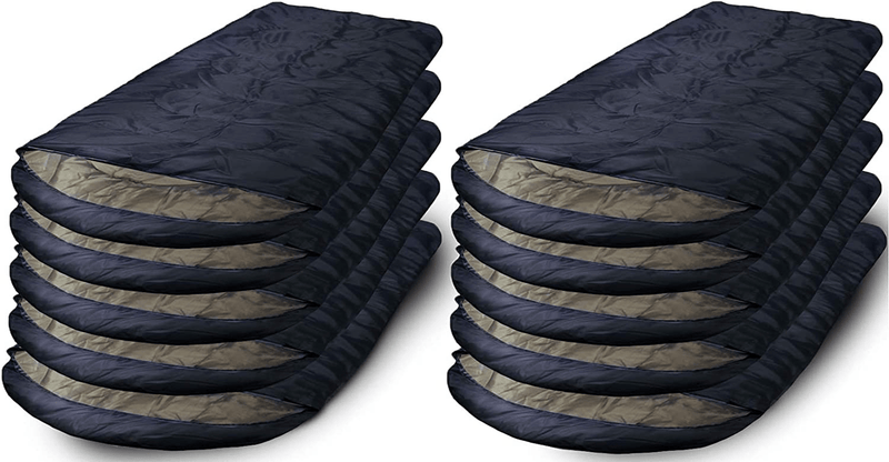 10 Pack of Camping Lightweight Sleeping Bags – 3 Season Warm & Cool Weather – Outdoor Gear, Adults and Kids, Hiking, Waterproof, Compact, Sleep Bag Bulk Wholesale Sporting Goods > Outdoor Recreation > Camping & Hiking > Sleeping Bags Yacht & Smith 10 Pack Navy Blue  