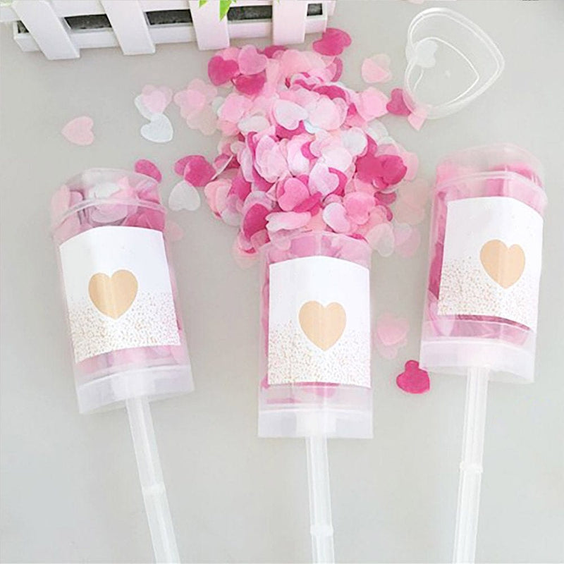10 Pack Wedding for Graduation Girls Bride Anniversary Years Birthday Party Supplies Heart Shaped Pusher Decor Paper Event Horizon Poster