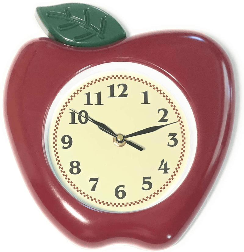 10” Red Quartz Apple Fruit Design Wall Clock Home & Garden > Decor > Clocks > Wall Clocks Basic Concept   