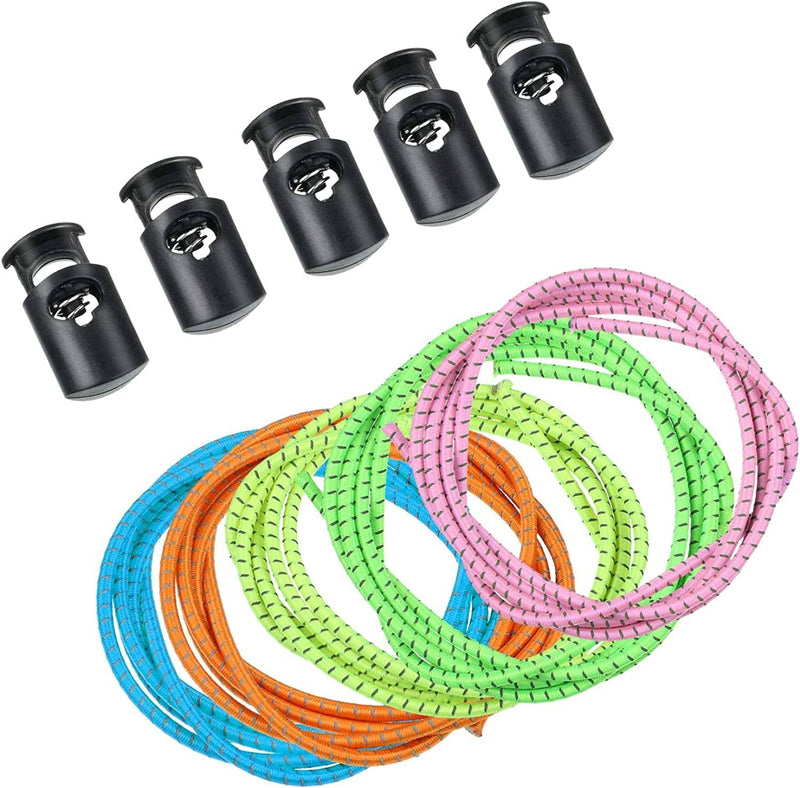 10 Sets Bungee Cord Strap Kit for Swim Goggles, Adjustable Replacement Swimming Goggle Strap with Cord Lock Clamp